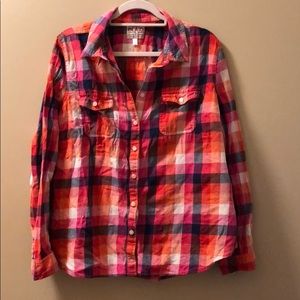 Old Navy multicolored flannel